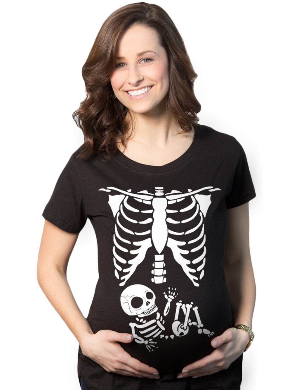 Glow in Dark Halloween Maternity Shirt
